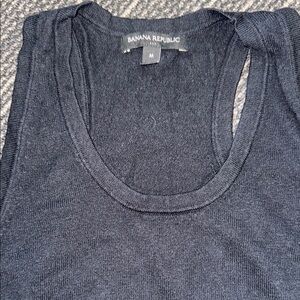 Banana Republic Black Tank Top Racerback Size M 2/$25 FINAL WEEK FOR THIS ITEM